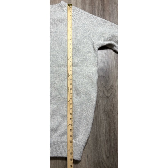 Kit And Ace Women's Chunky Cashmere Boyfriend Fit Long Sweater Comfy Gray S/M - Picture 6 of 10